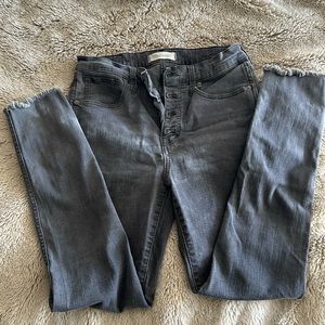Charcoal wash Madewell jeans